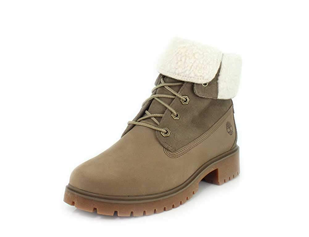 women's timberland jayne teddy fleece fold down waterproof boot