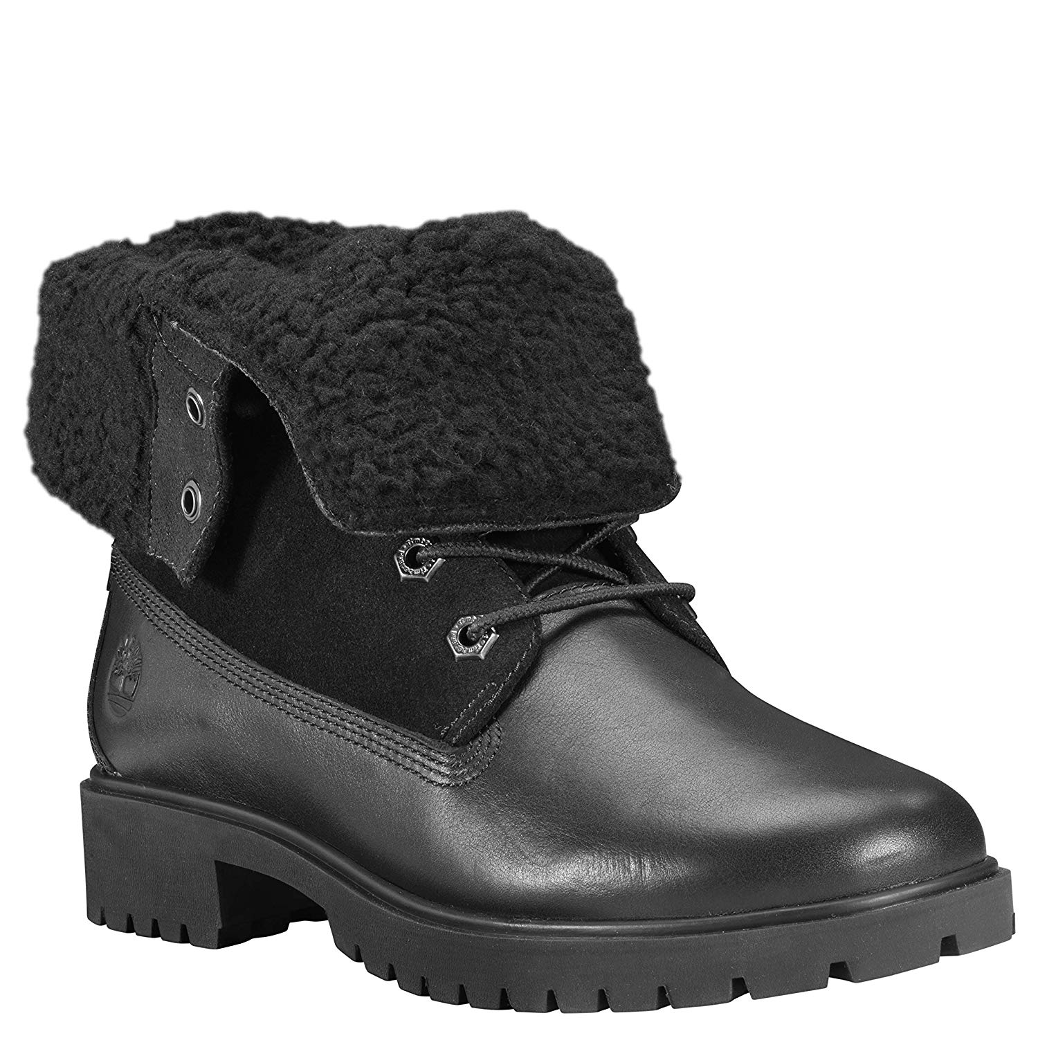 women's timberland jayne teddy fleece fold down waterproof boot