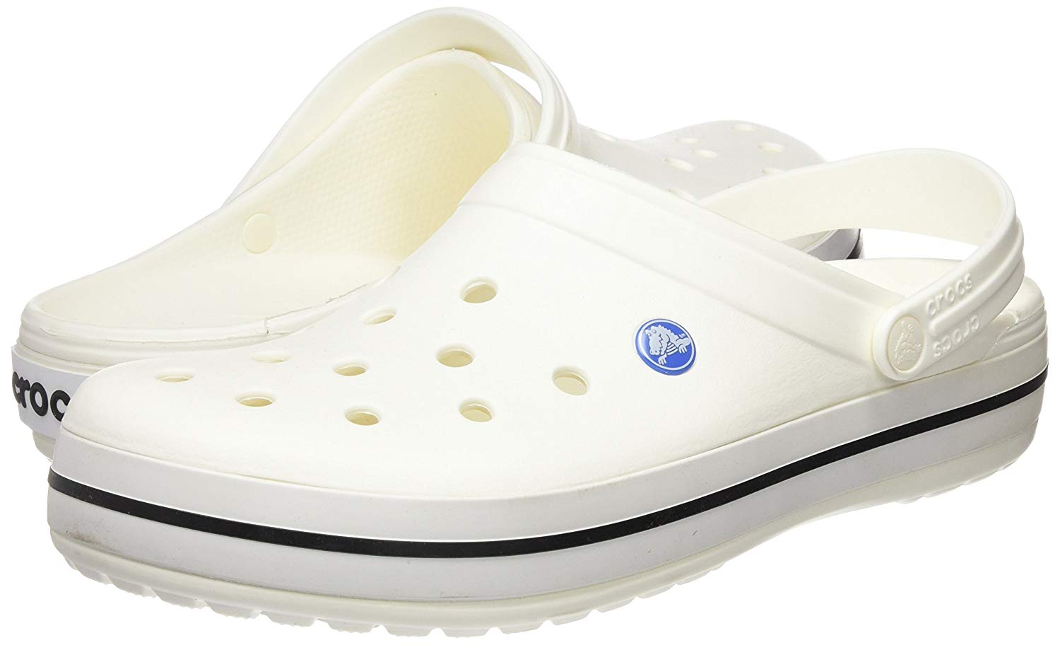 Crocs Womens Crocbrabd Low Top Slip On Walking Shoes, White, Size 9.0 kjNp | eBay