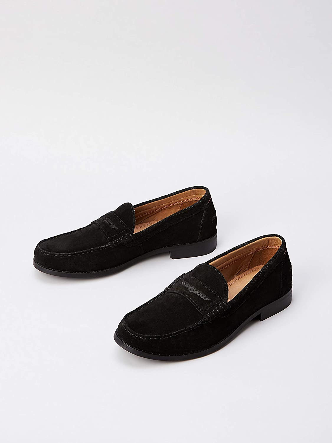 men's suede penny loafers