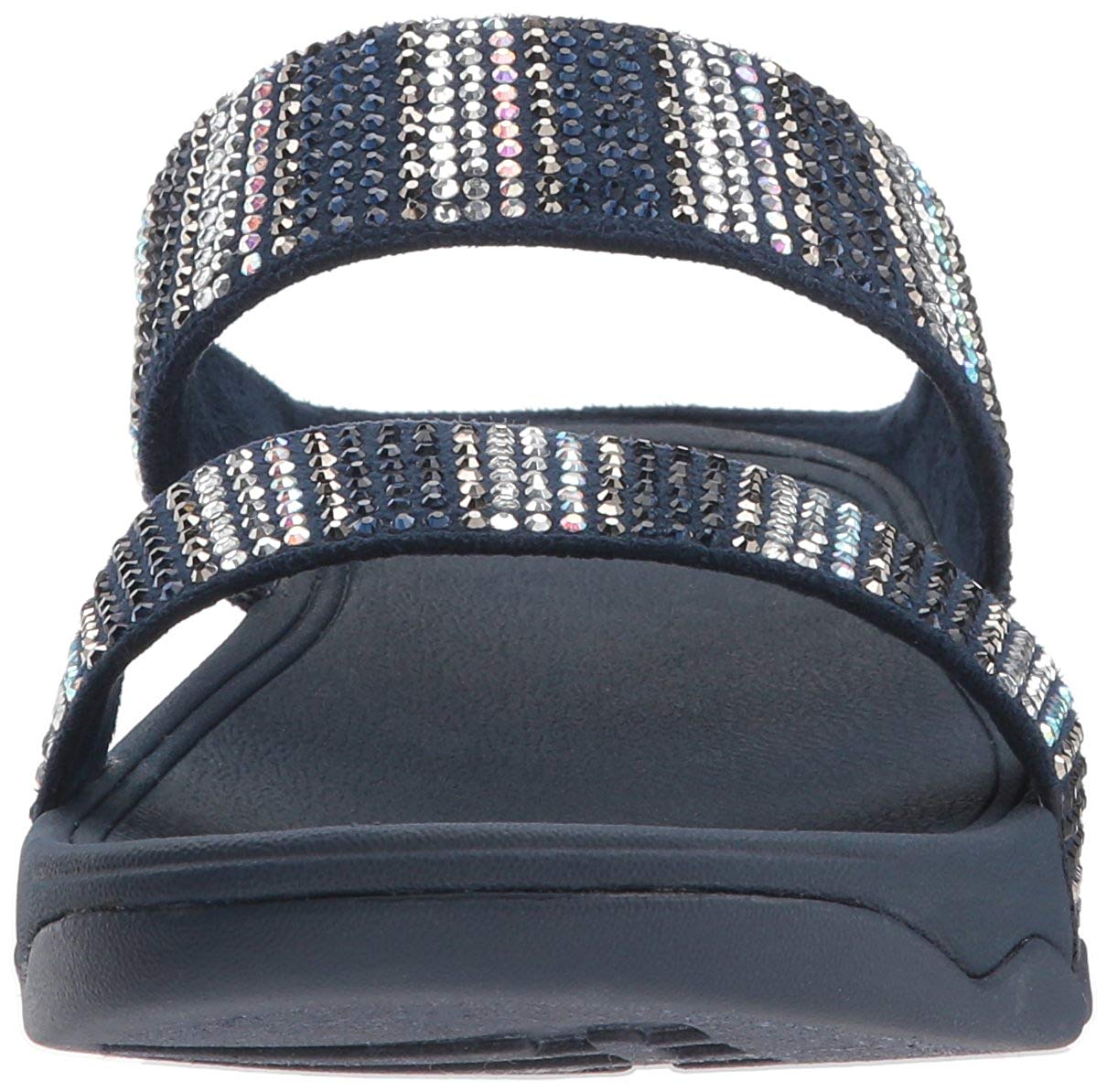 navy slide sandals