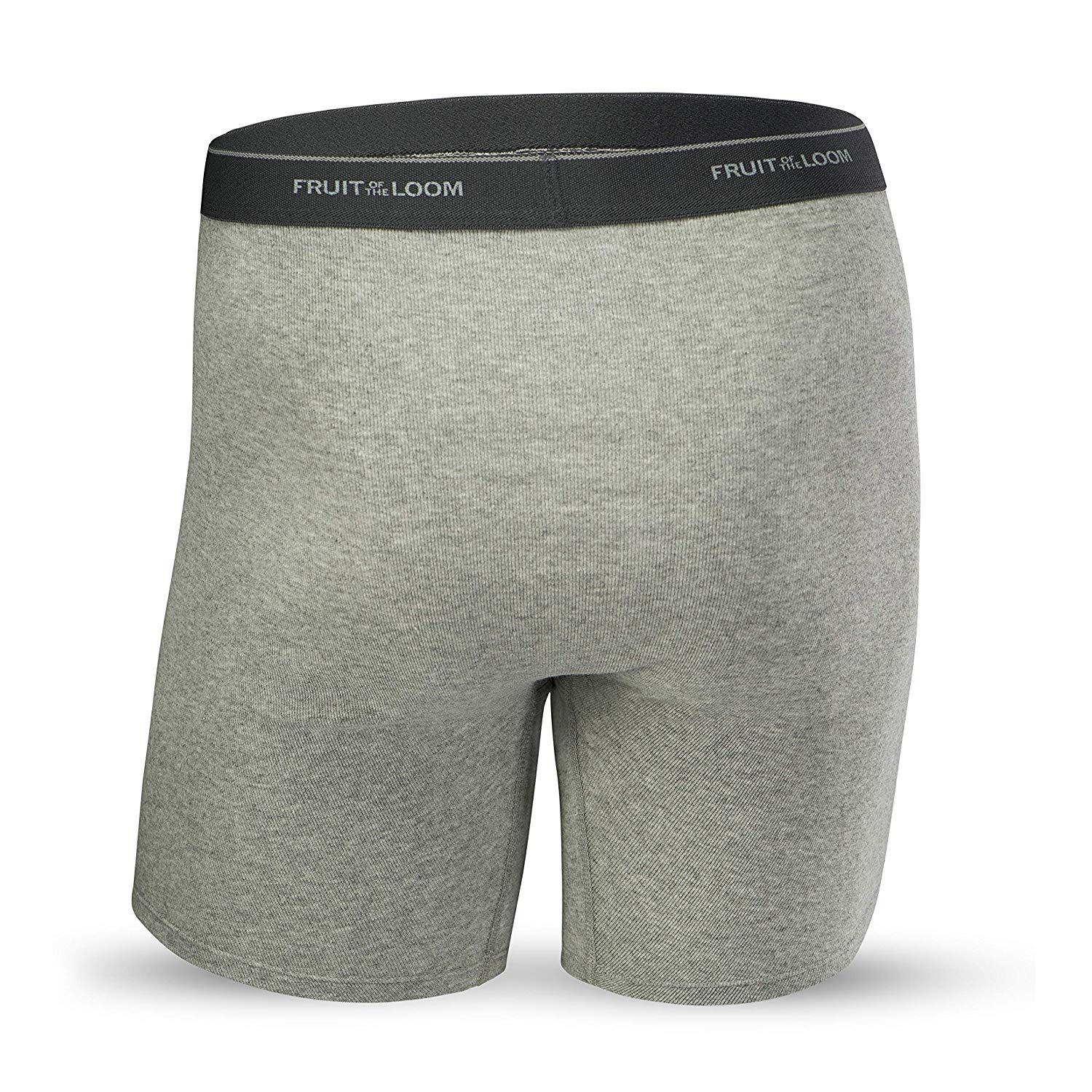 Fruit of the Loom Men's No Ride Up Boxer Brief, Covered, Grey, Size XXLarge fGg eBay