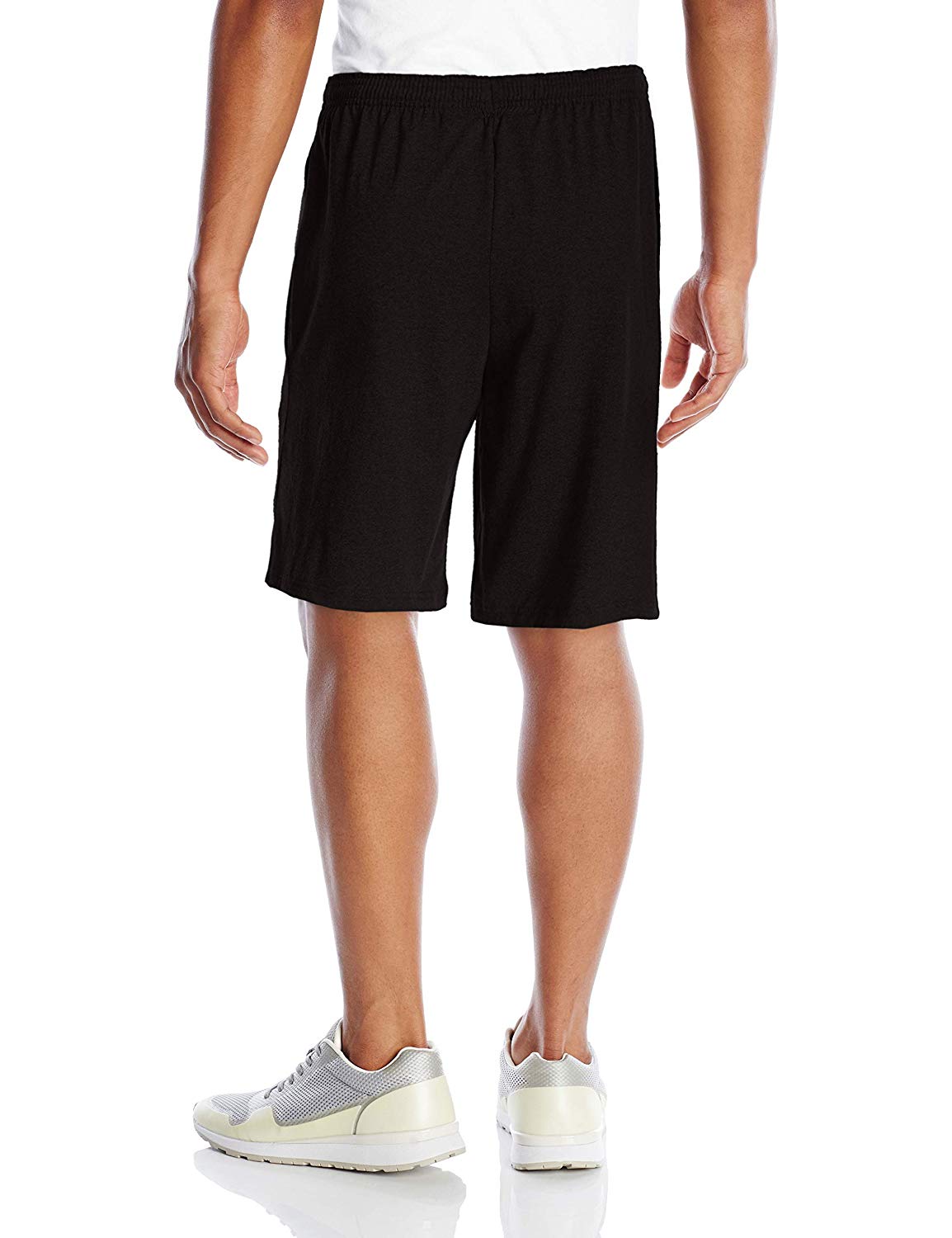 Champion Men's Jersey Short With Pockets, Black, Large, Black, Size