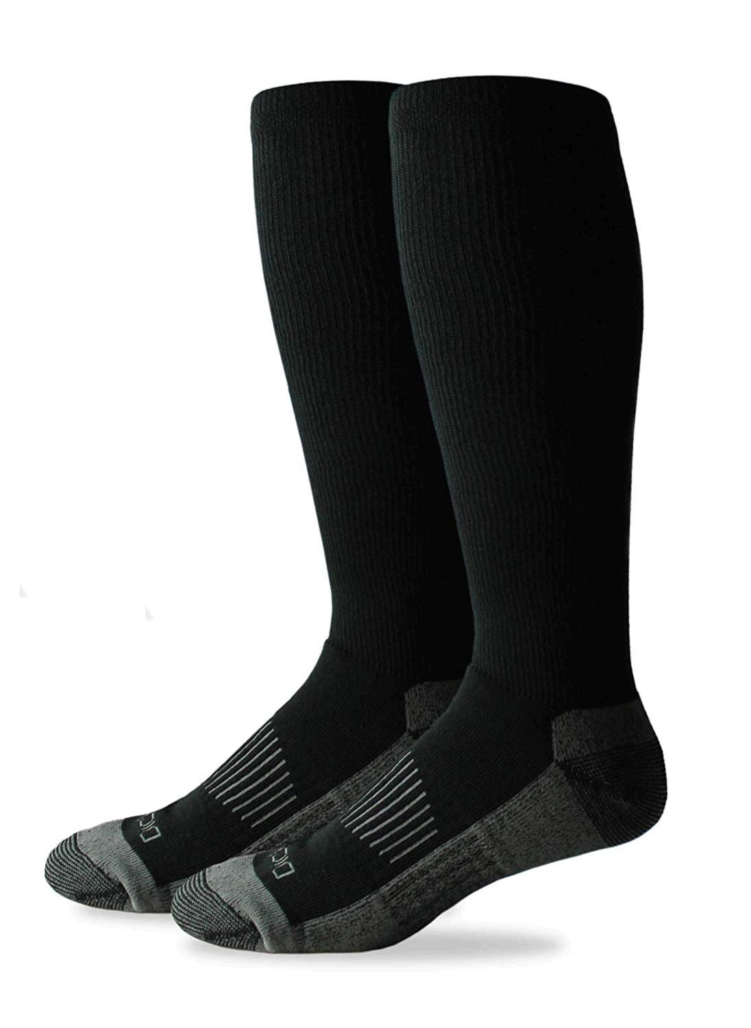 justin boot socks over calf