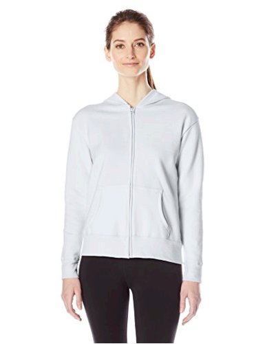 Hanes Women's Full Zip Hood, White, Large, White, Size Large 8Ih5 | eBay
