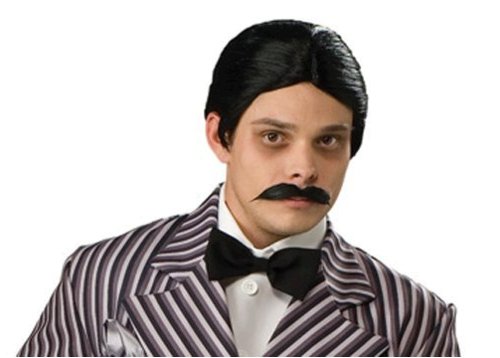 Rubie's Men's The Addams Family Gomez Wig and Mustache, Gomez, Size One ...