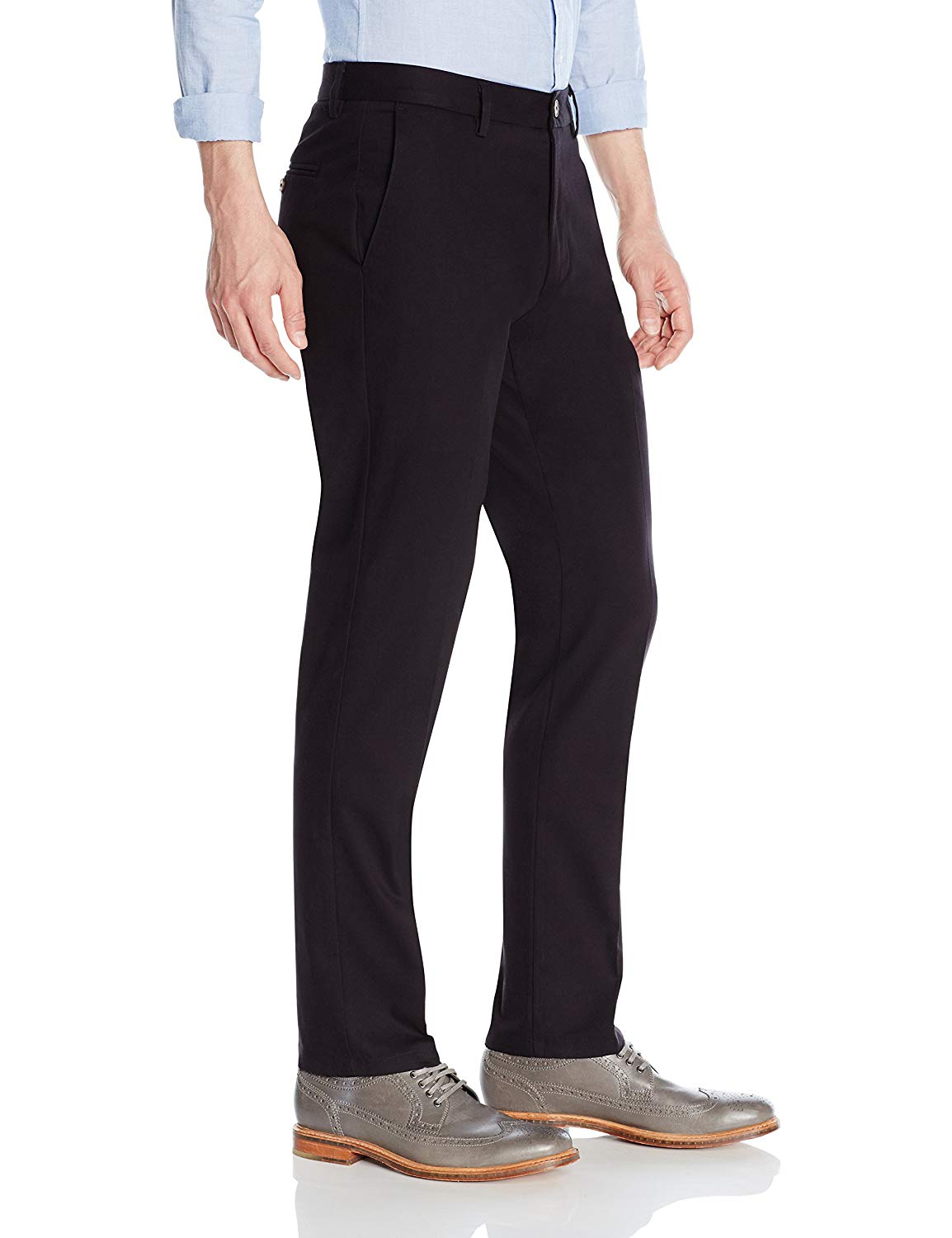 Goodthreads Men/'s Slim-Fit Wrinkle-Free Dress Chino Pant, Black Size 31W x 30L