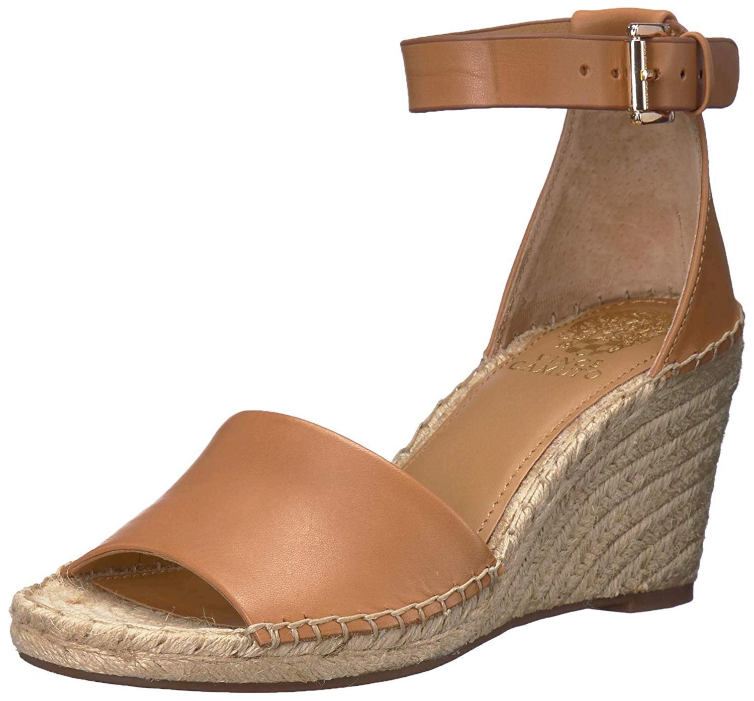 Vince Camuto Women's Leera Espadrille Wedge Sandal tan 8 Medium, Tan, Size 8.0 w | eBay