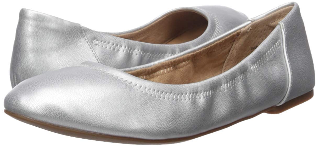 Essentials Women's Ballet Flat Silver Size Bi9u for sale online | eBay