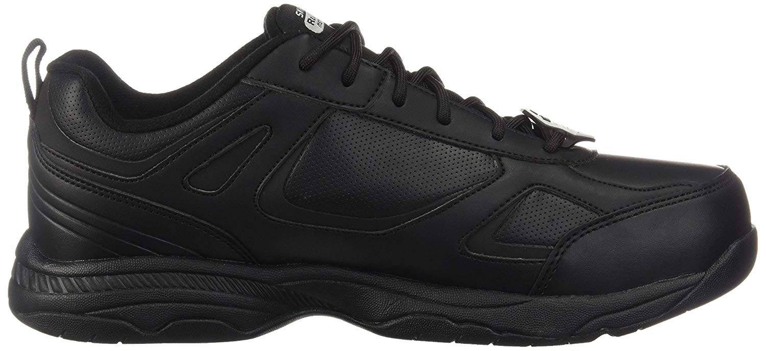 Skechers for Work Men's Dighton Slip Resistant Work Shoe, Black, Size