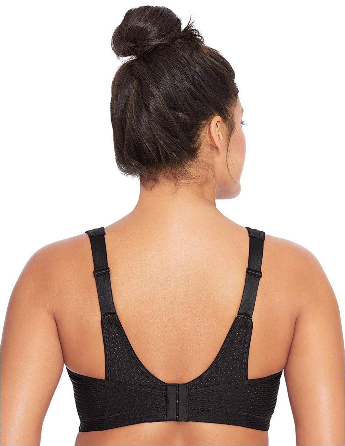 Glamorise Women's PlusSize Camisole Sport Bra Bra, Black, 42G, Black