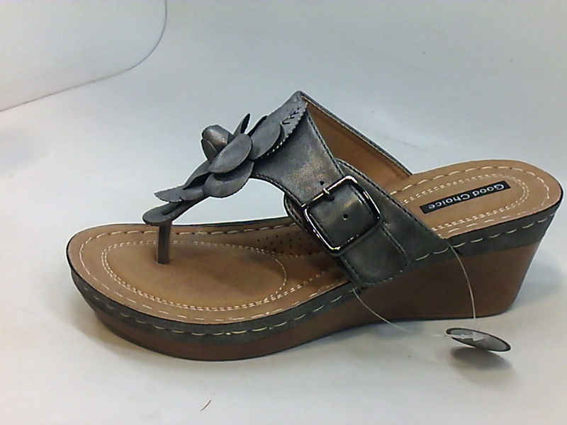 Good Choice Women's Shoes Wedged Sandals ADS, Grey, Size 7.5 | eBay