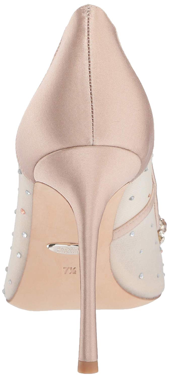badgley mischka latte satin
