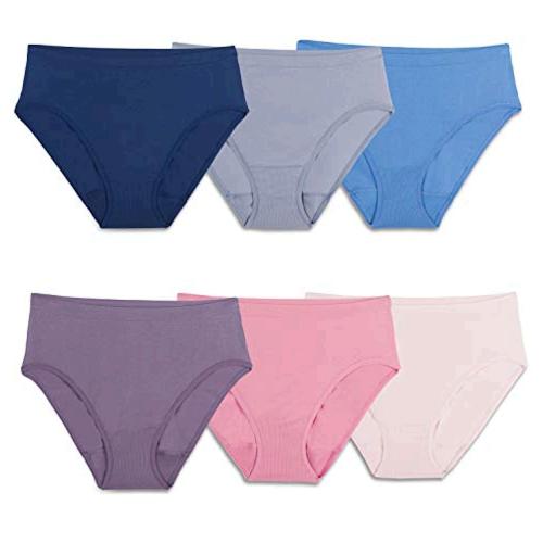 Fruit of the Loom Women's 6 Pack Seamless, Hi-Cut -, MultiColor, Size ...