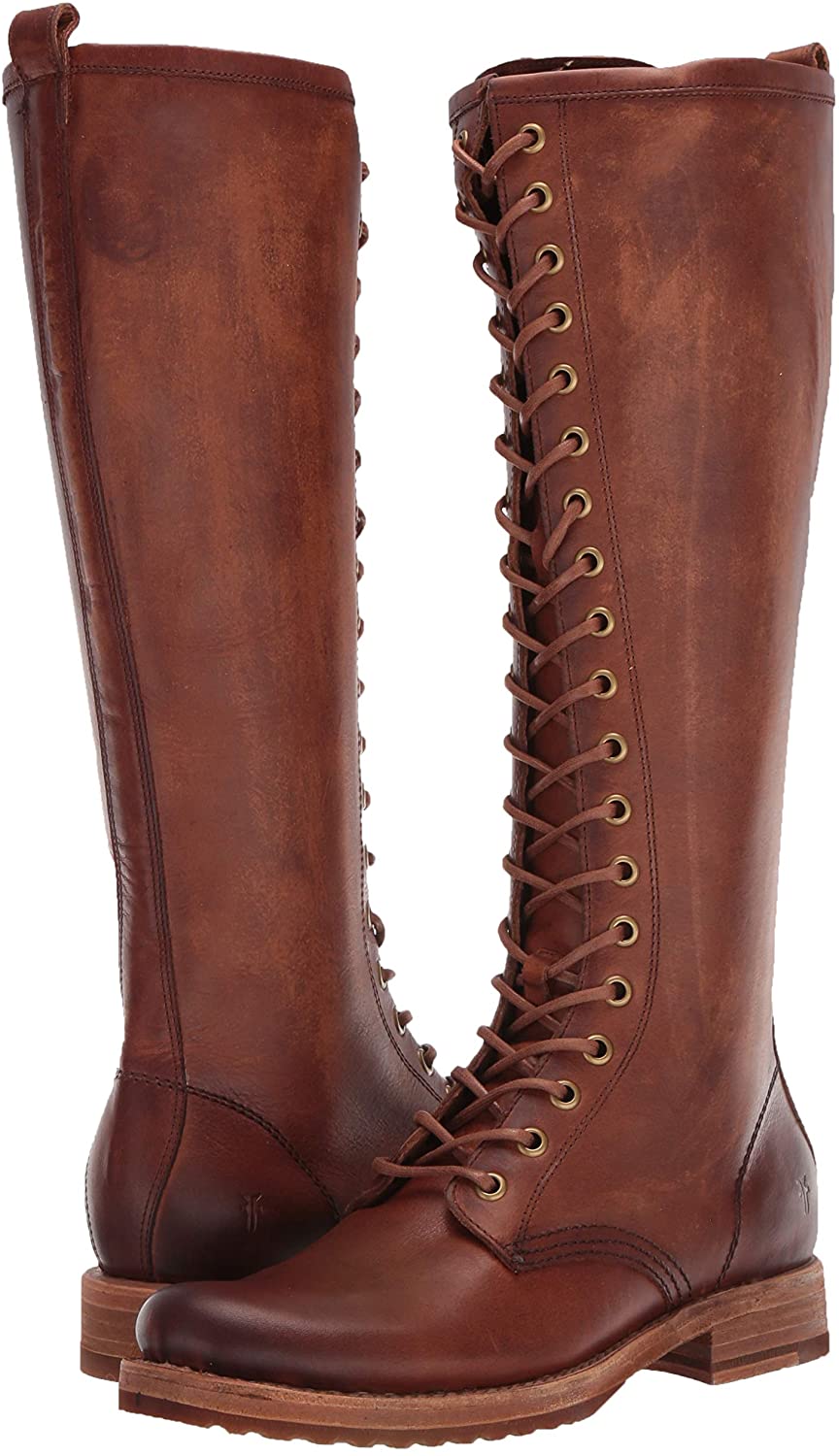frye veronica combat boots tall