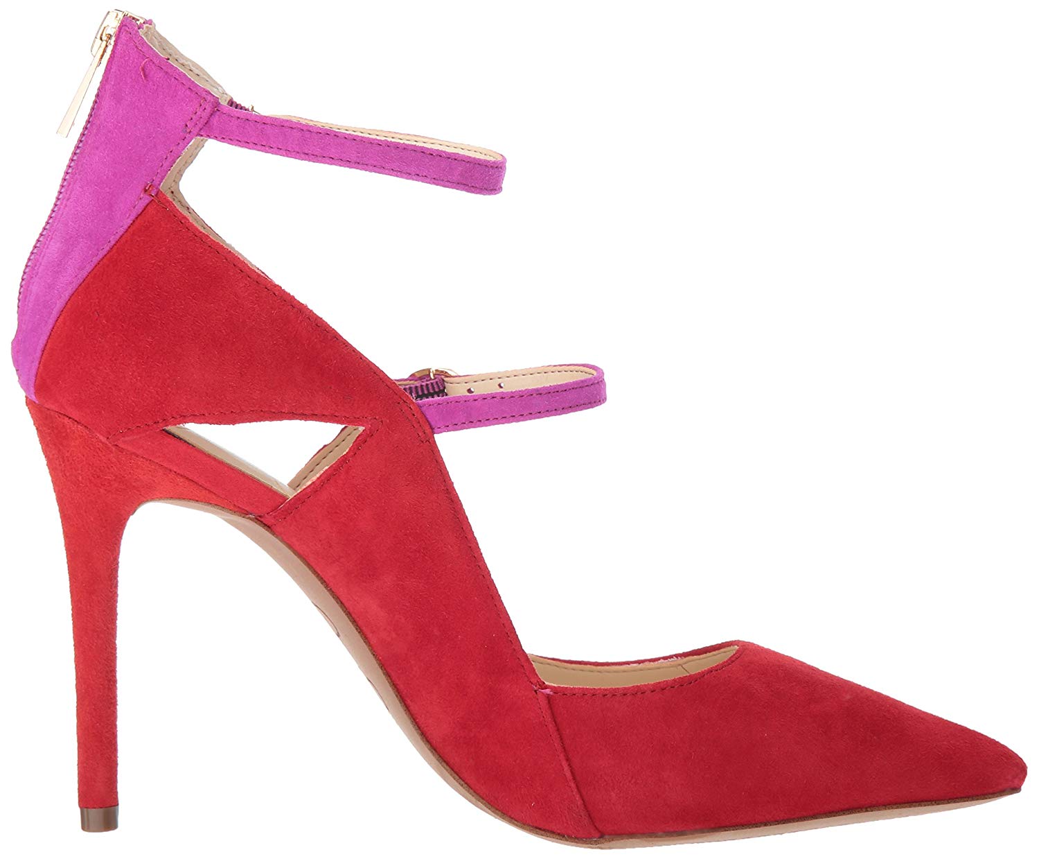 Jessica Simpson Womens Liviana Pointed Toe Ankle Strap, Red Muse, Size ...
