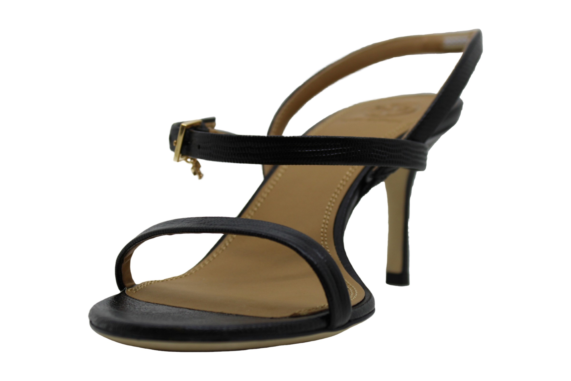 Tory Burch Womens 53701 Leather Open Toe Casual Mule Sandals, Black 1, Size 8.0 | eBay