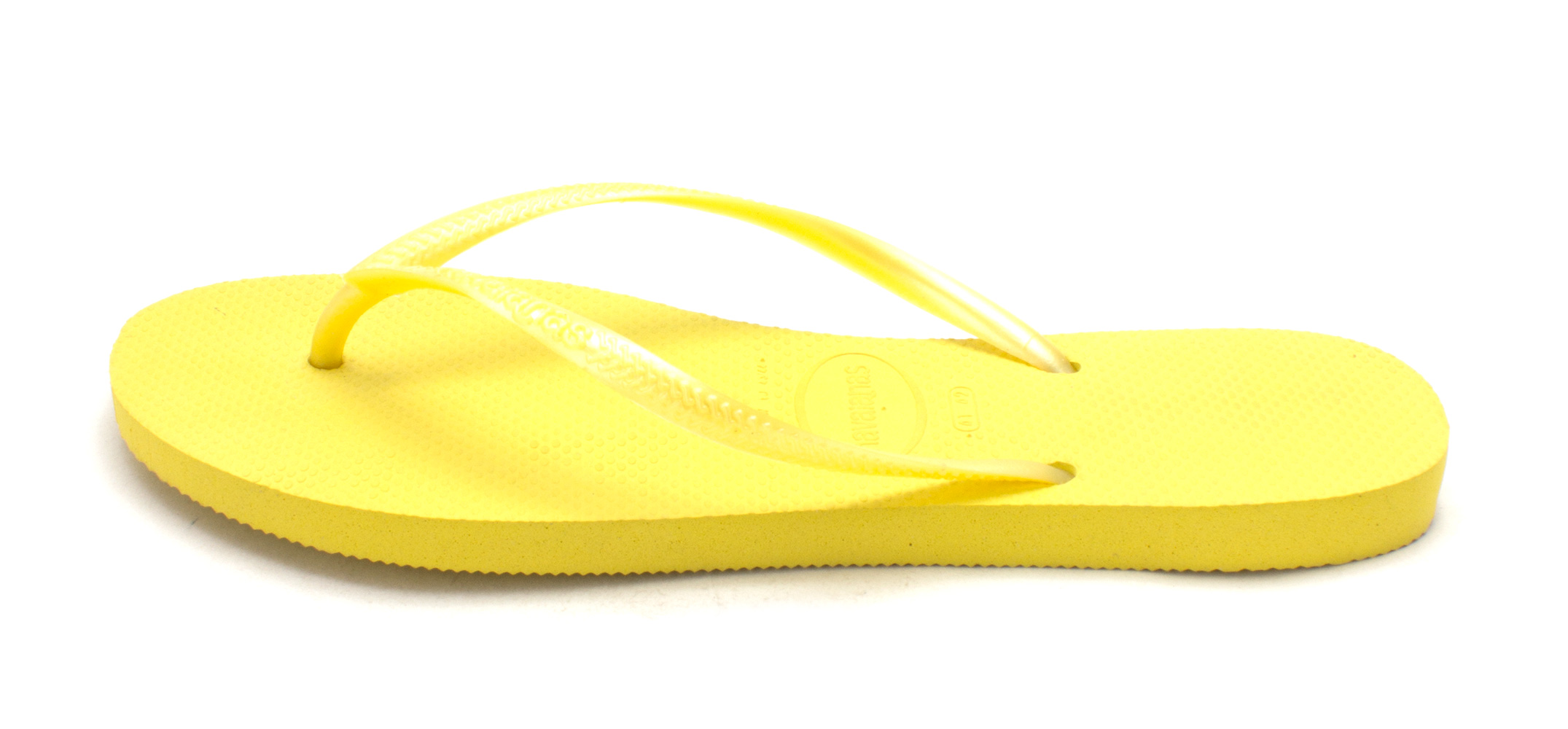 Havaianas Womens Slim Rubber Open Toe Beach Revival Yellow Size 110 Havaianas Womens Slim Rubber Open Toe Beach Revival Yellow Size 110
