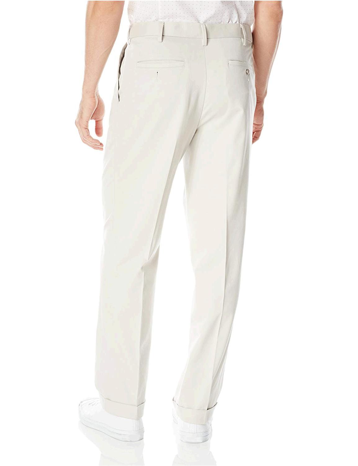 dockers men's comfort relaxed fit khaki stretch pants