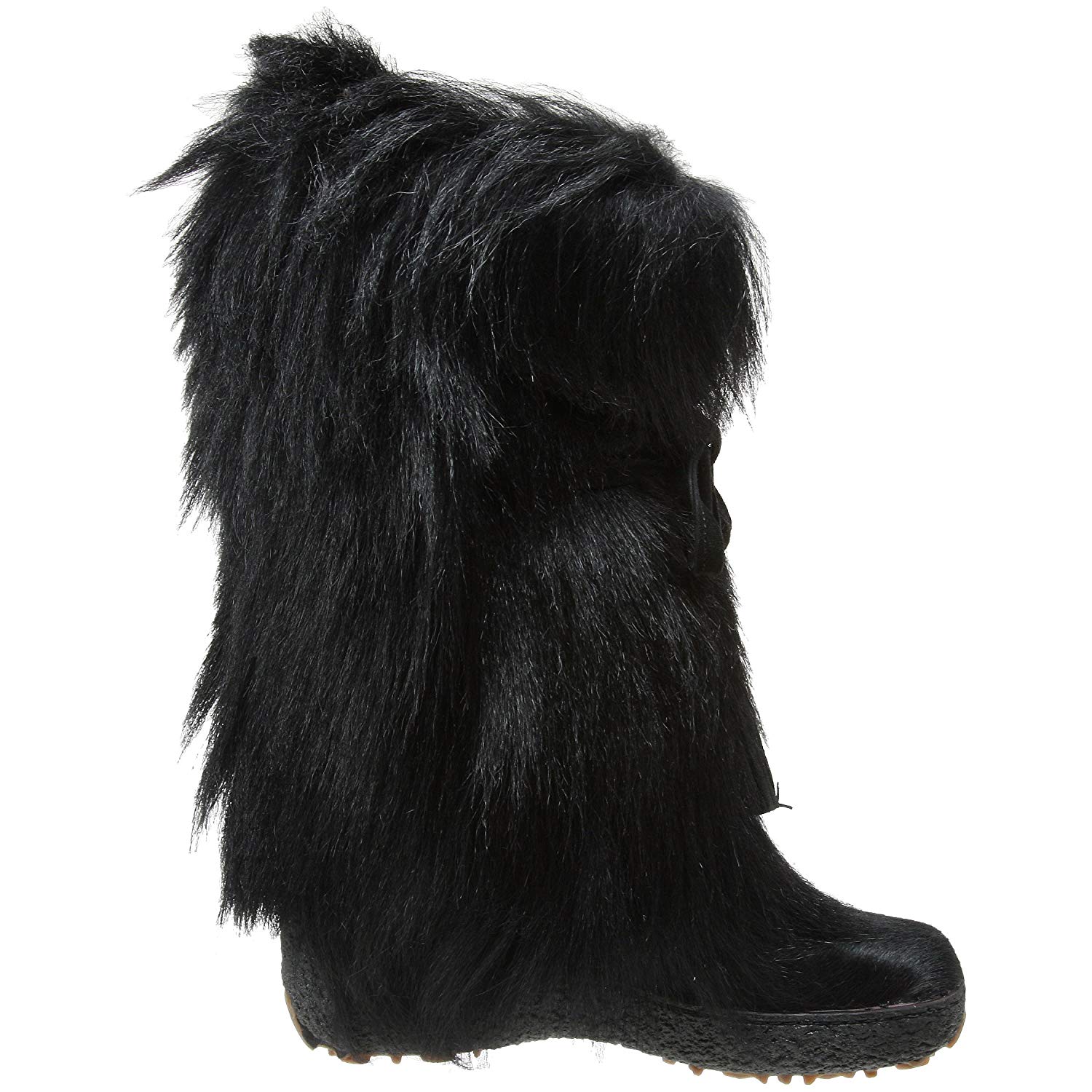 Pajar Women�s Scarlet Tassle Tie Goat Hair Boot, Black