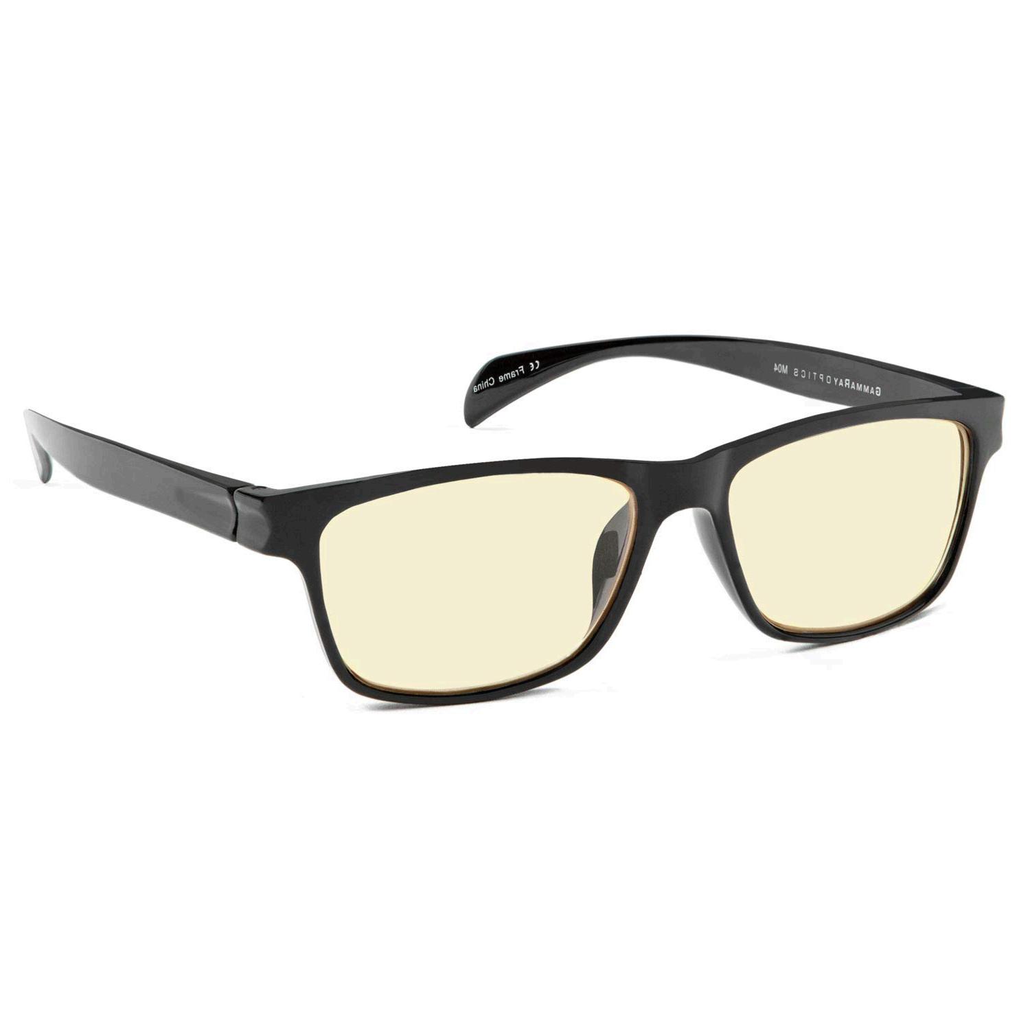 Gamma Ray Blue Light Blocking Computer Glasses TV Phones, Black, Size 0
