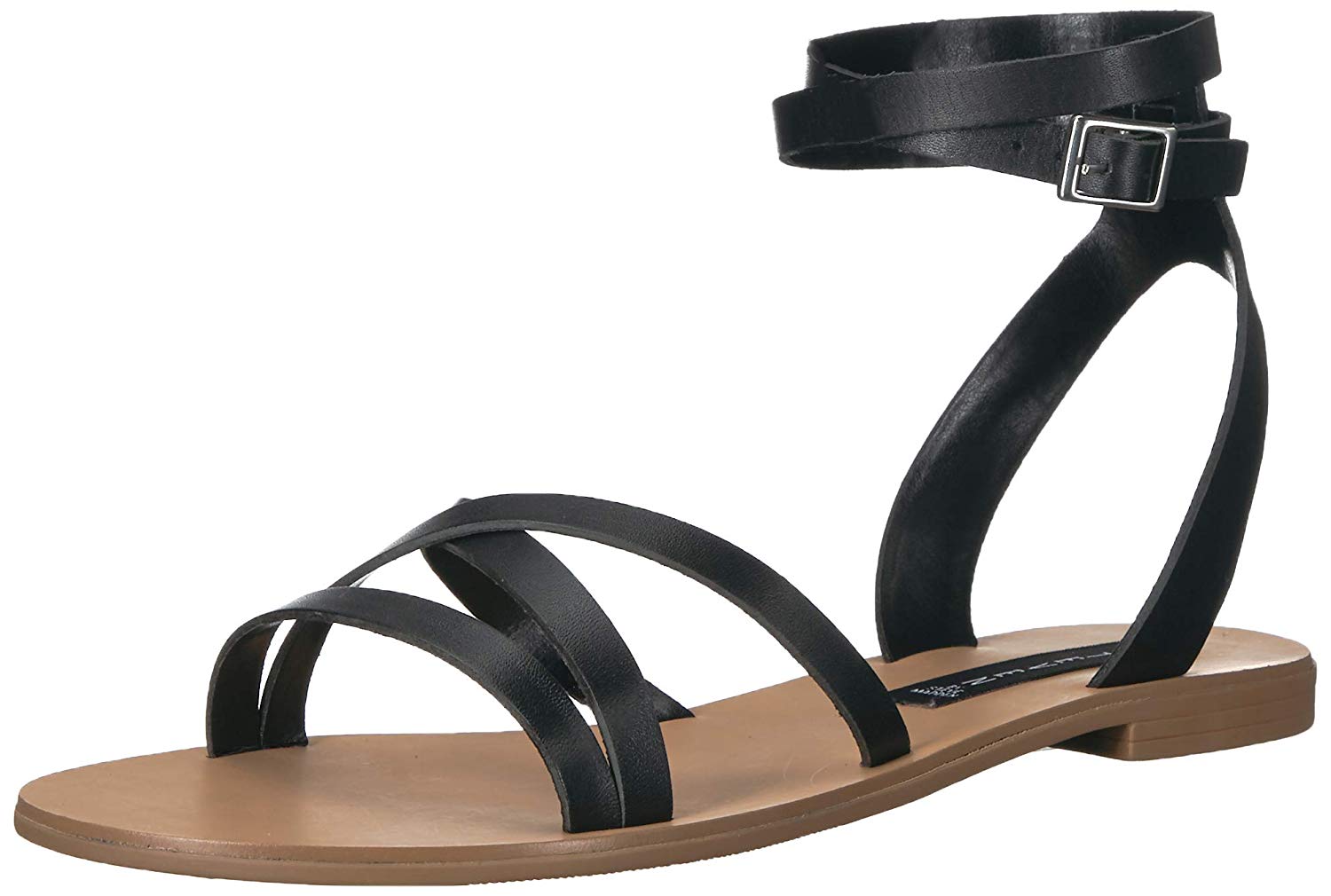 steven by steve madden presto leather wedge sandals