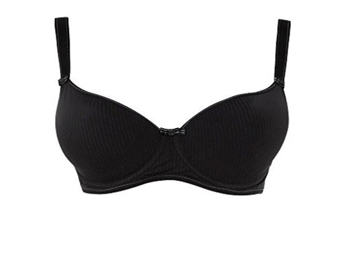 Freya Women's Idol Underwire Moulded Balcony Bra, Black, 28D, Black ...