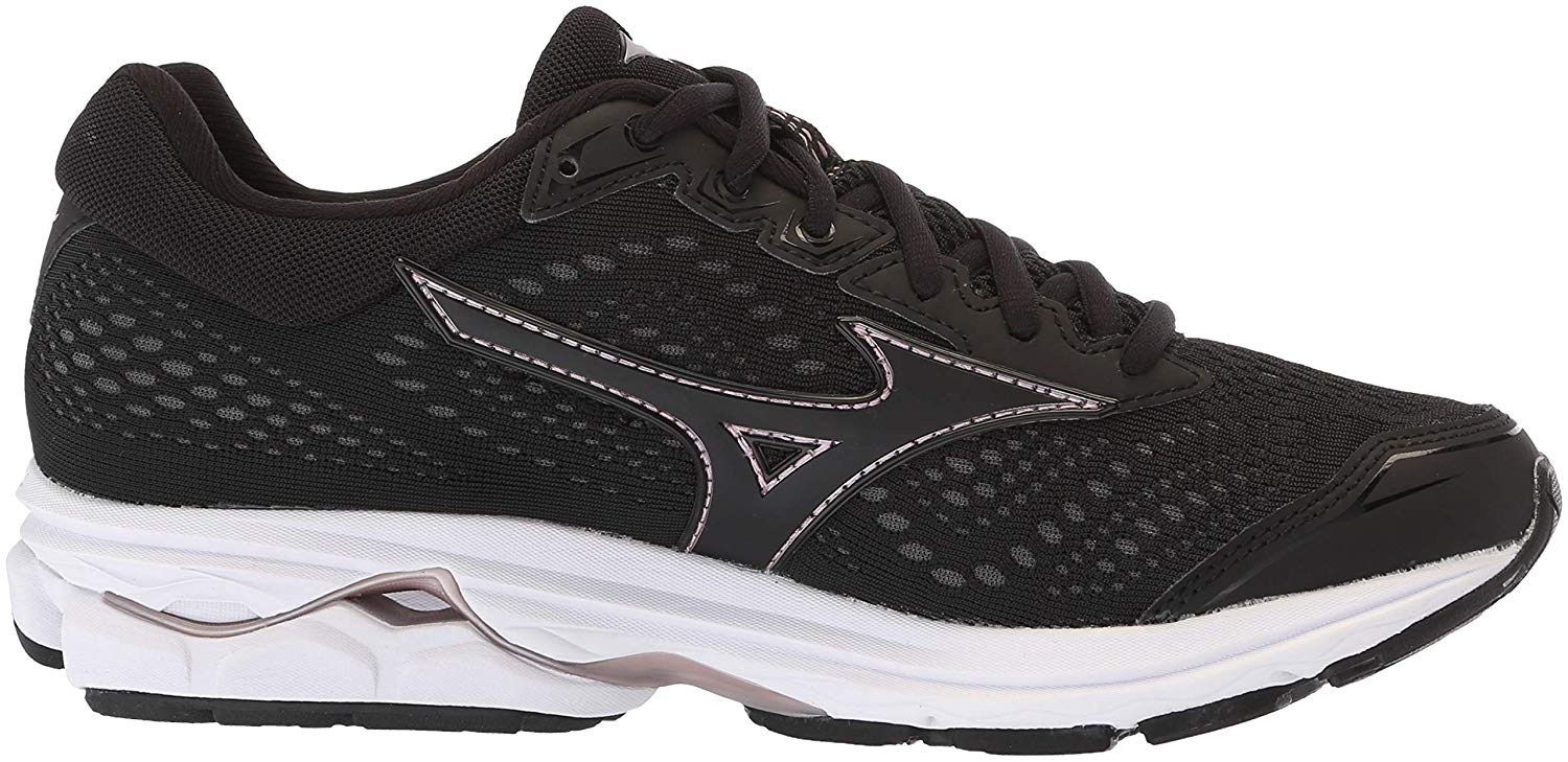 mizuno wave rider 22 womens black rose gold