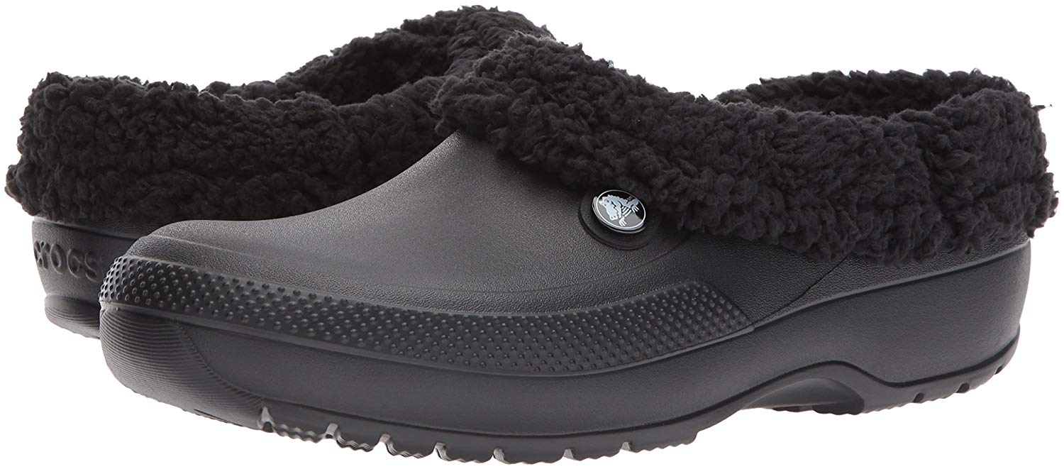 Crocs Women's Shoes Blitzen Rubber Almond Toe Clogs, Black/Black, Size ...