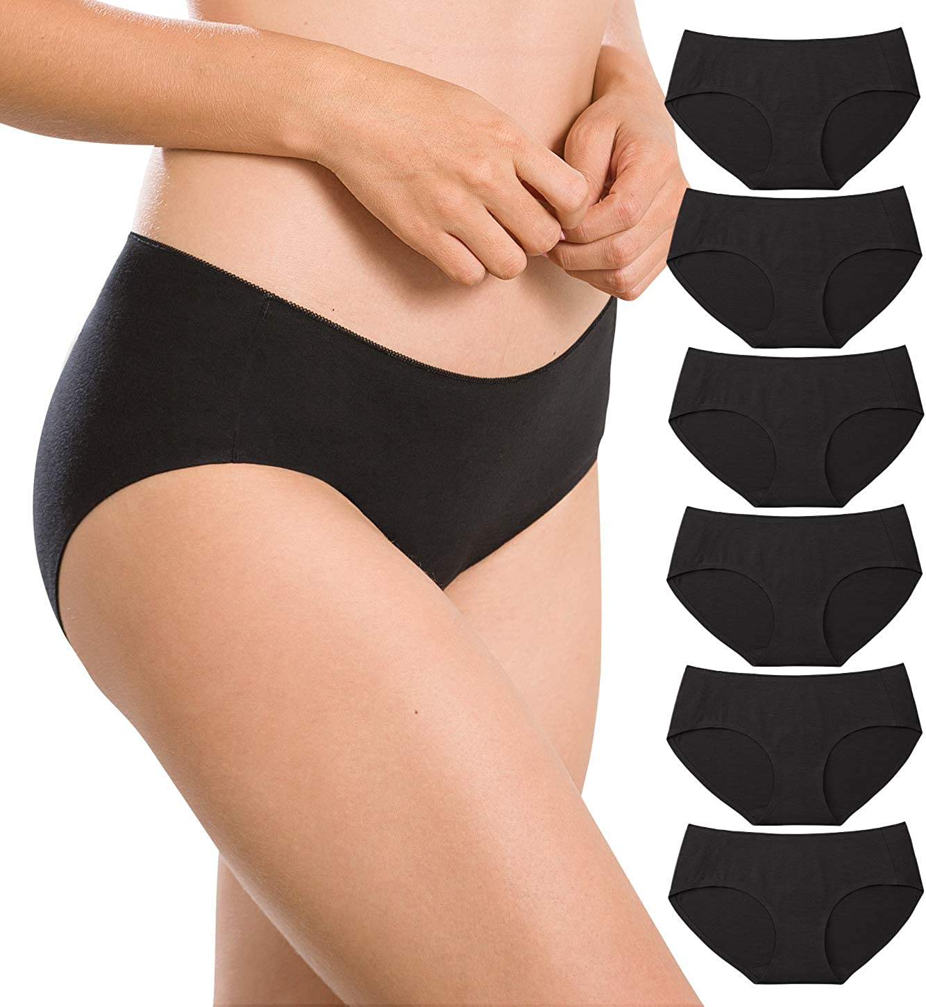 Altheanray Womens Underwear Seamless Cotton Briefs Panties Black Size X Large Ebay