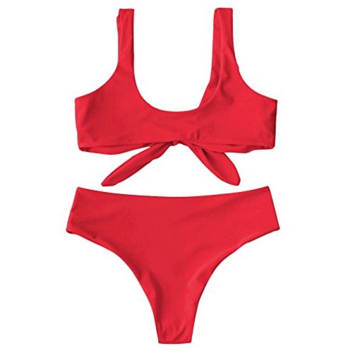 front knot bikini