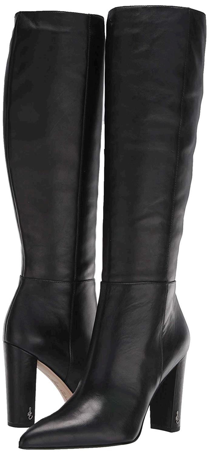 sam edelman black leather booties