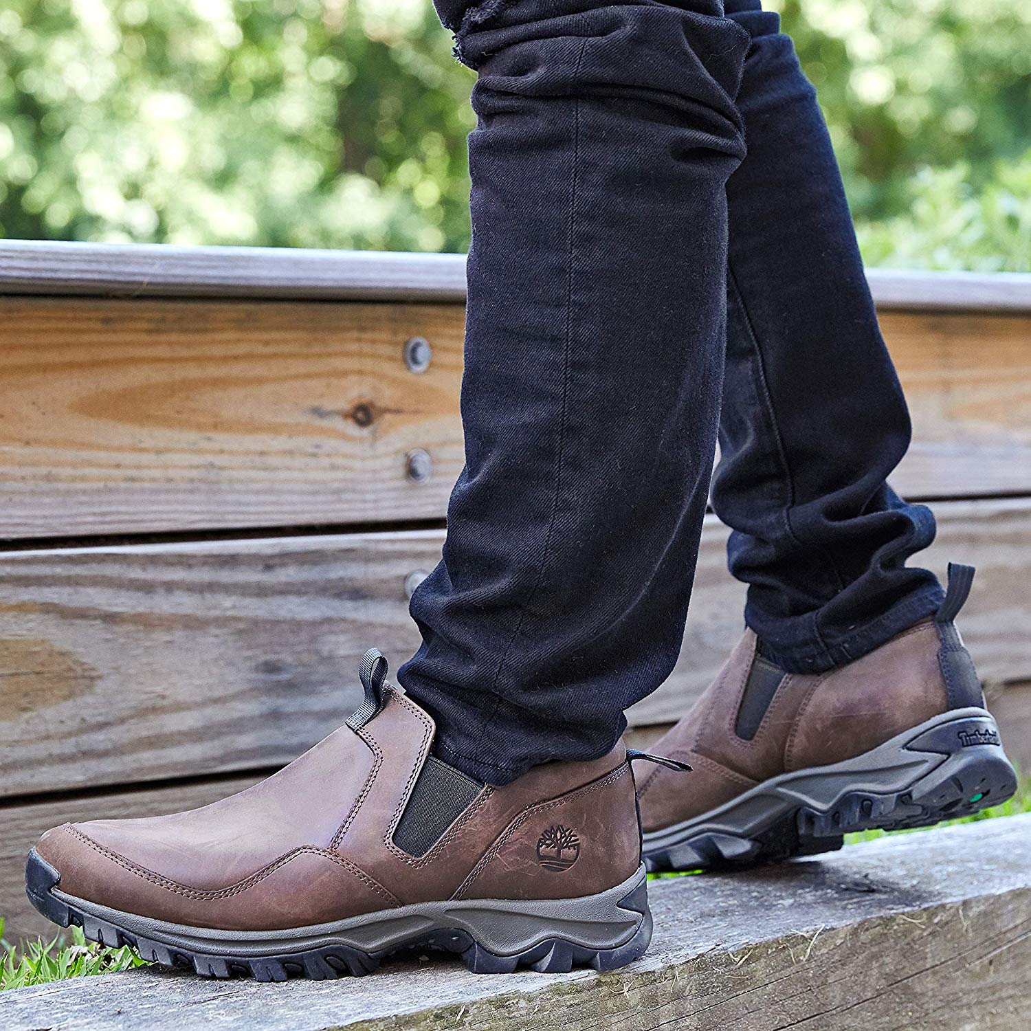 Timberland Men's Mt. Maddsen Slip on Hiking Shoe, Dark Brown, Size 13.0 ...