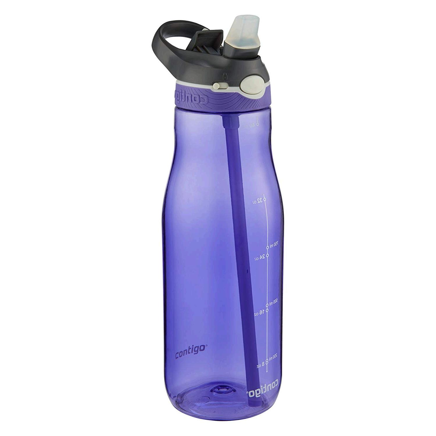 Contigo AUTOSPOUT Straw Ashland Water Bottle, 40 oz,, Grapevine, Size ...