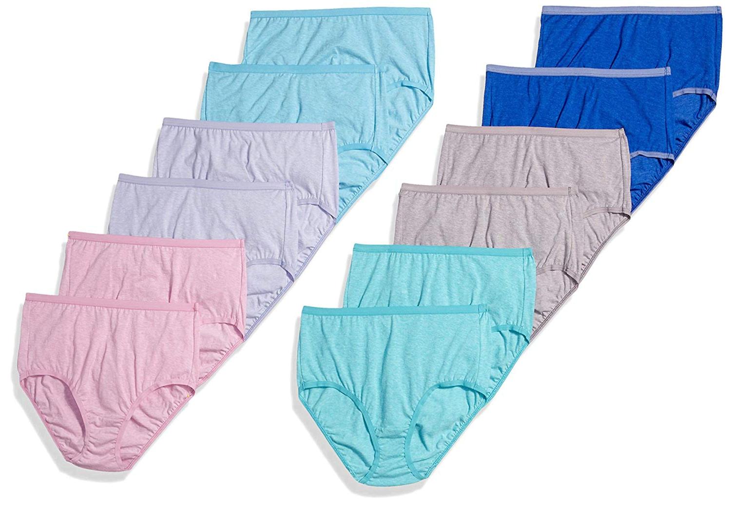 Fruit of the Loom Women's Underwear Panties (Regular &, MultiColor
