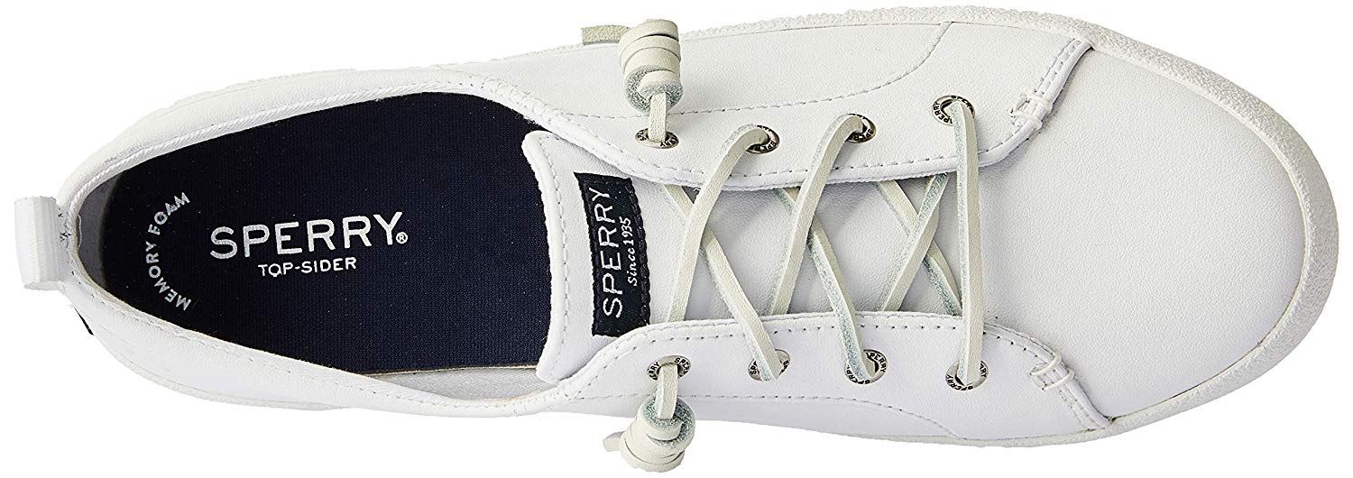 sperry crest vibe satin lace white