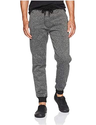 southpole men's basic fleece marled jogger pant