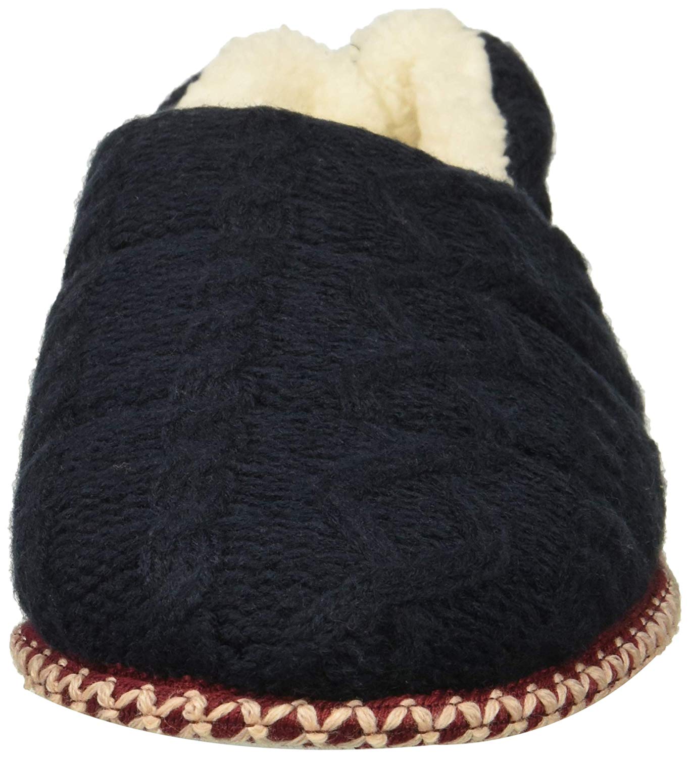 dearfoams cable knit bootie slippers