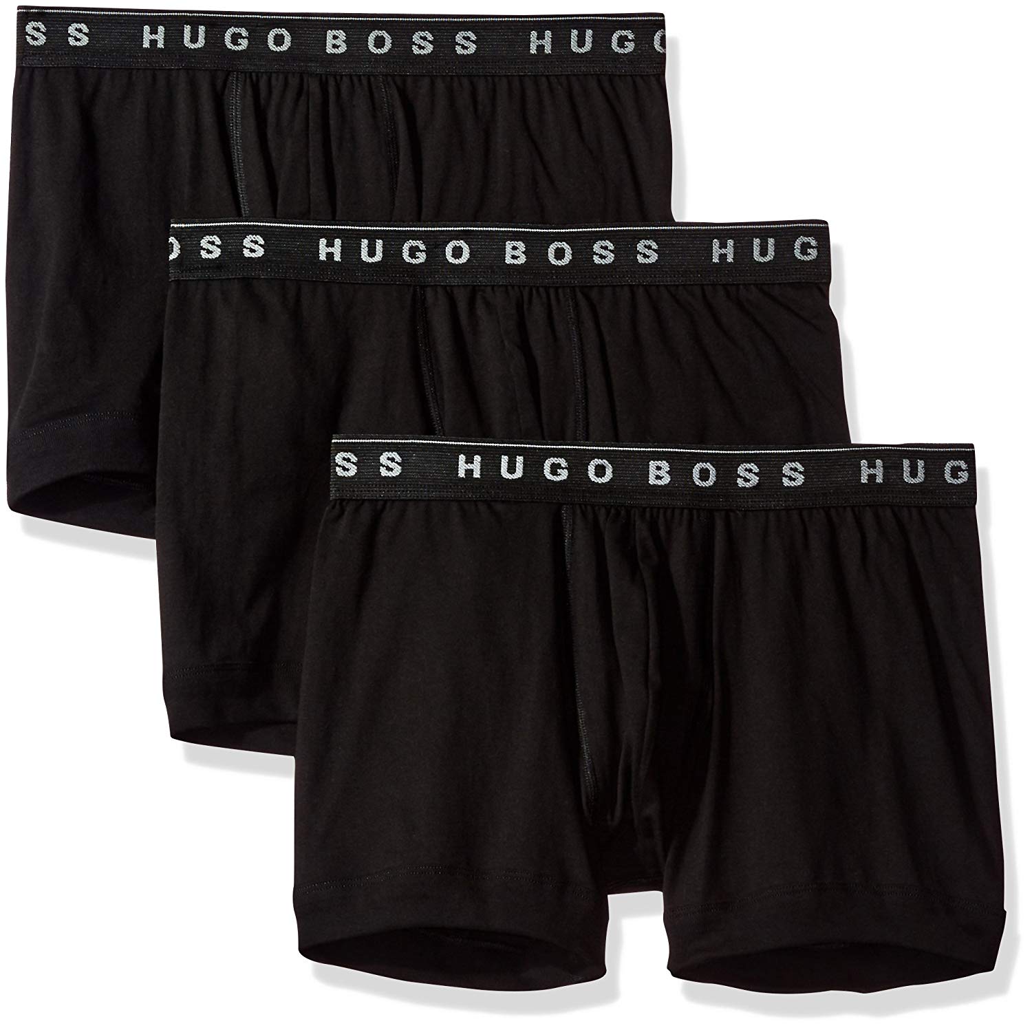 Hugo Boss BOSS Men's 3-Pack Cotton Boxer Brief, New Black,, New Black ...