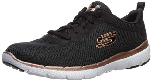 Skechers Women's Flex Appeal 3.0-First Insight, Black/Rose/Gold, Size 8.5 Ks4T | eBay