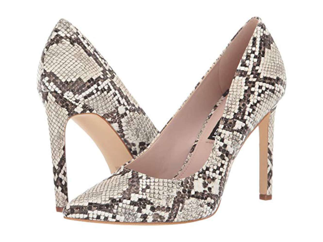 Nine West Womens Tatiana Fabric Pointed Toe Classic Pumps, IVORY, Size