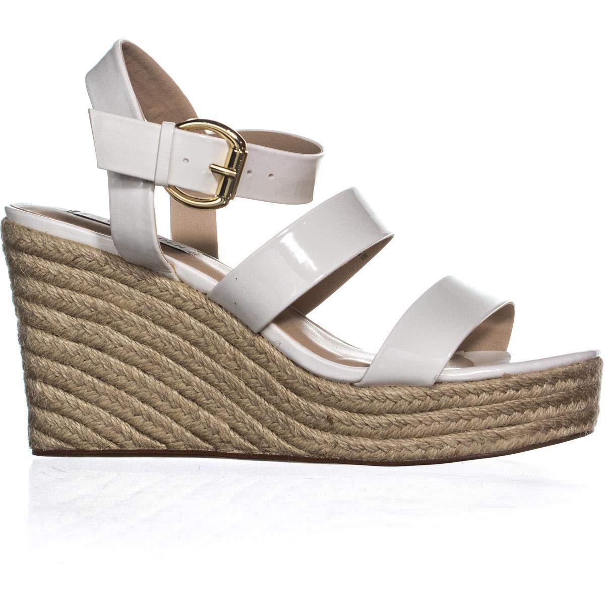 steve madden platform white sandals
