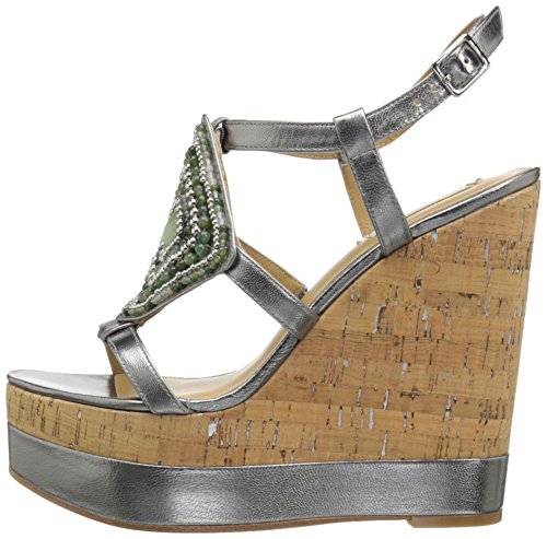 LAUREN by Ralph Lauren Womens Mattie Open Toe Casual Platform Silver Size 60 LAUREN by Ralph Lauren Womens Mattie Open Toe Casual Platform Silver Size 60