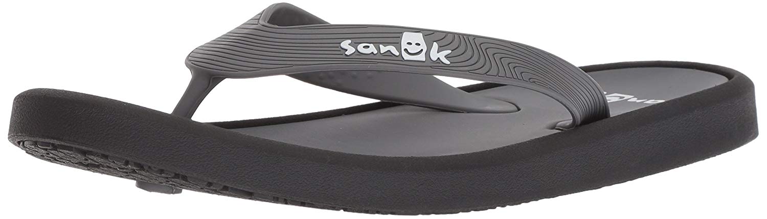 Sanuk Mens sanuk mens sidewalker flip flop Slip On Open Toe Flip