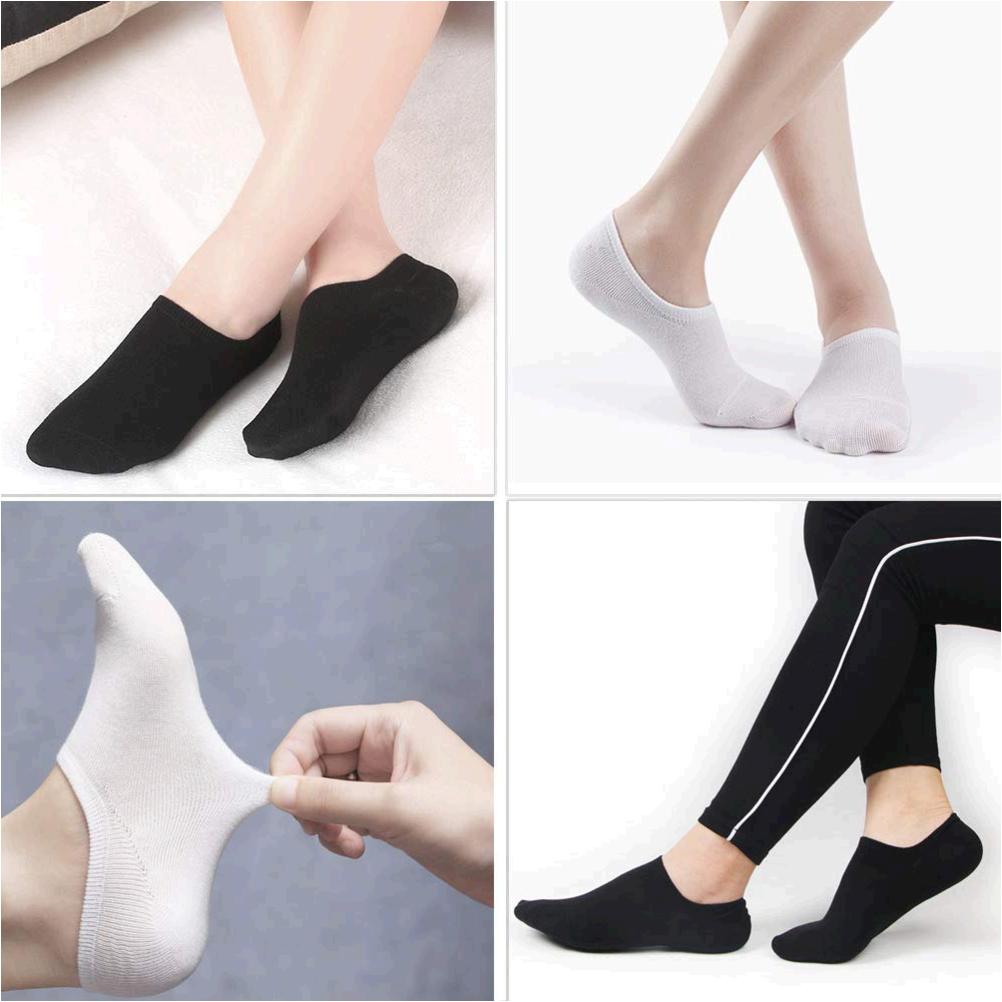 Women's Low Cut Socks,2-6Pair Ankle No Show Athletic Short, White, Size ...
