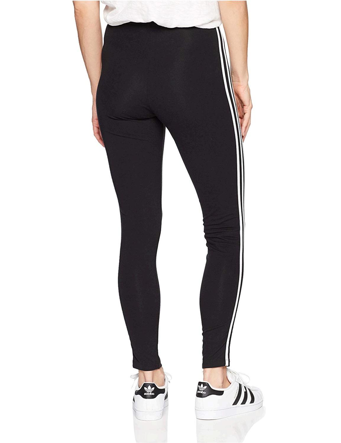 adidas originals 3 stripe leggings black