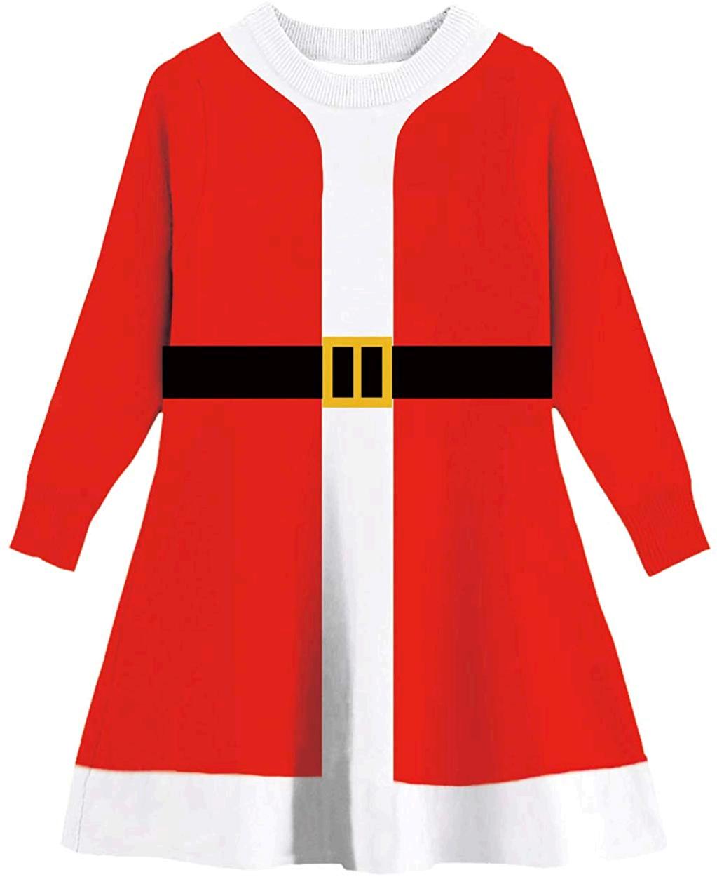 Toddler Christmas Dress for Kids Girls Santa Costumes ...