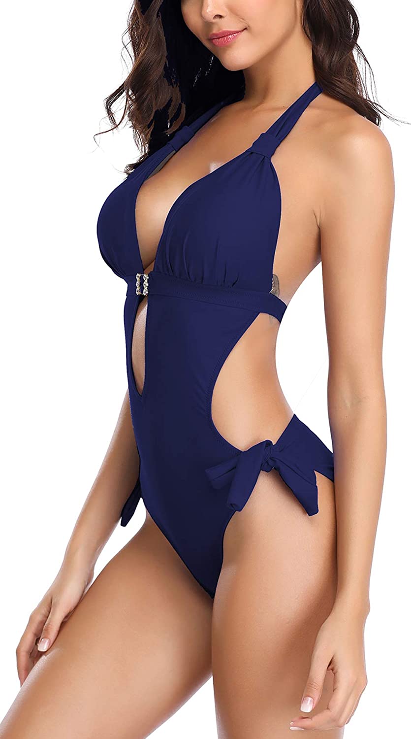 Eomenie Women's One-Piece Padding Slim Swimsuit Bathing ...