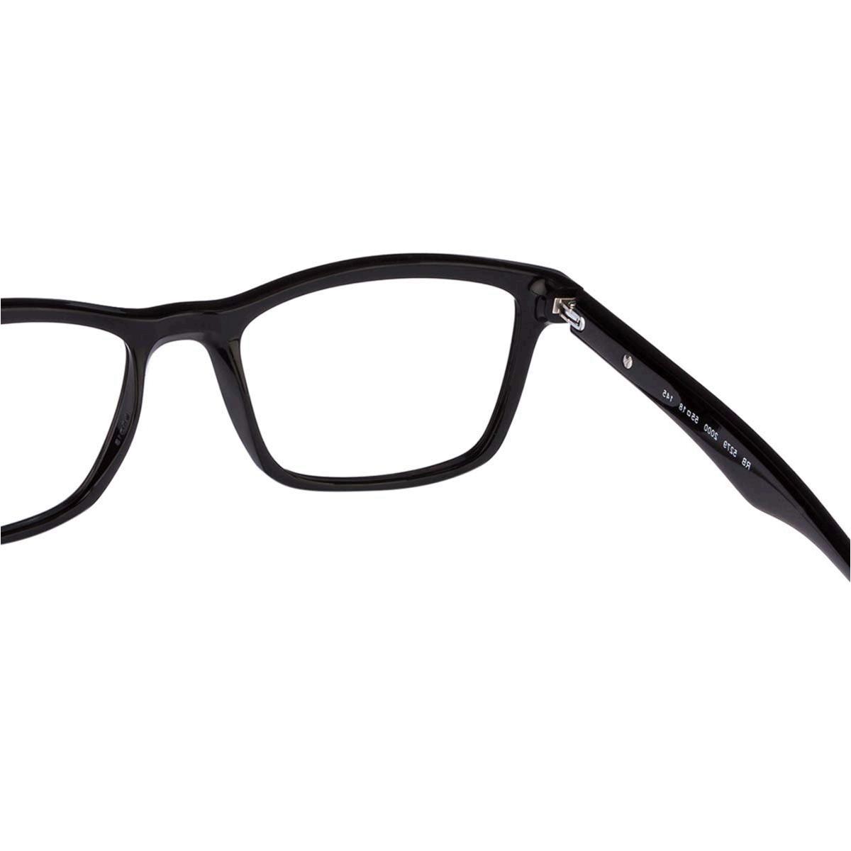 Ray-Ban Men's RX5279 Eyeglasses Shiny Black 55mm, Shiny Black, Size 55 ...