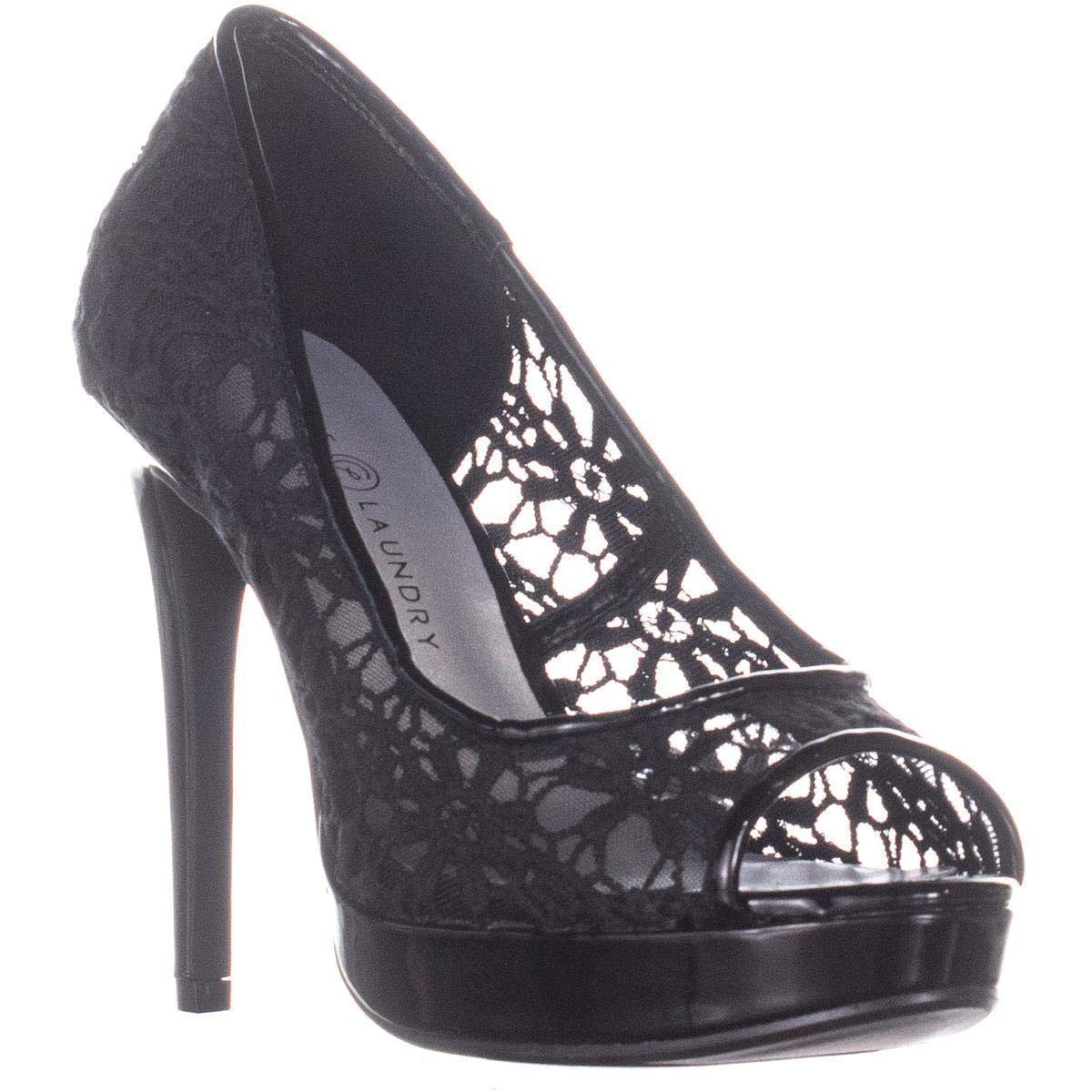 Chinese Laundry Womens Haley Peep Toe Classic Pumps, Black Chinese Laundry Womens Haley Peep Toe Classic Pumps, Black